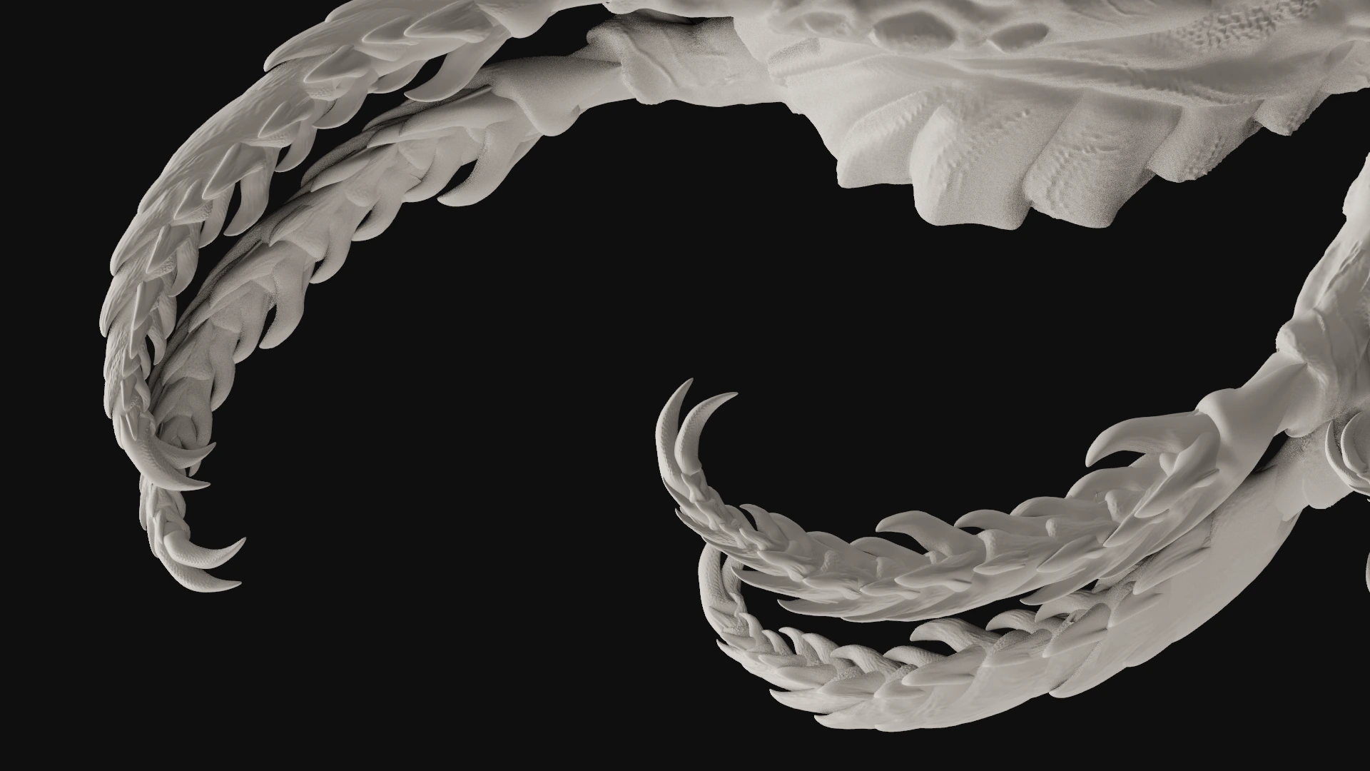 Ajna, Creature sculpt · Insect · Clay render — image 2 of 5