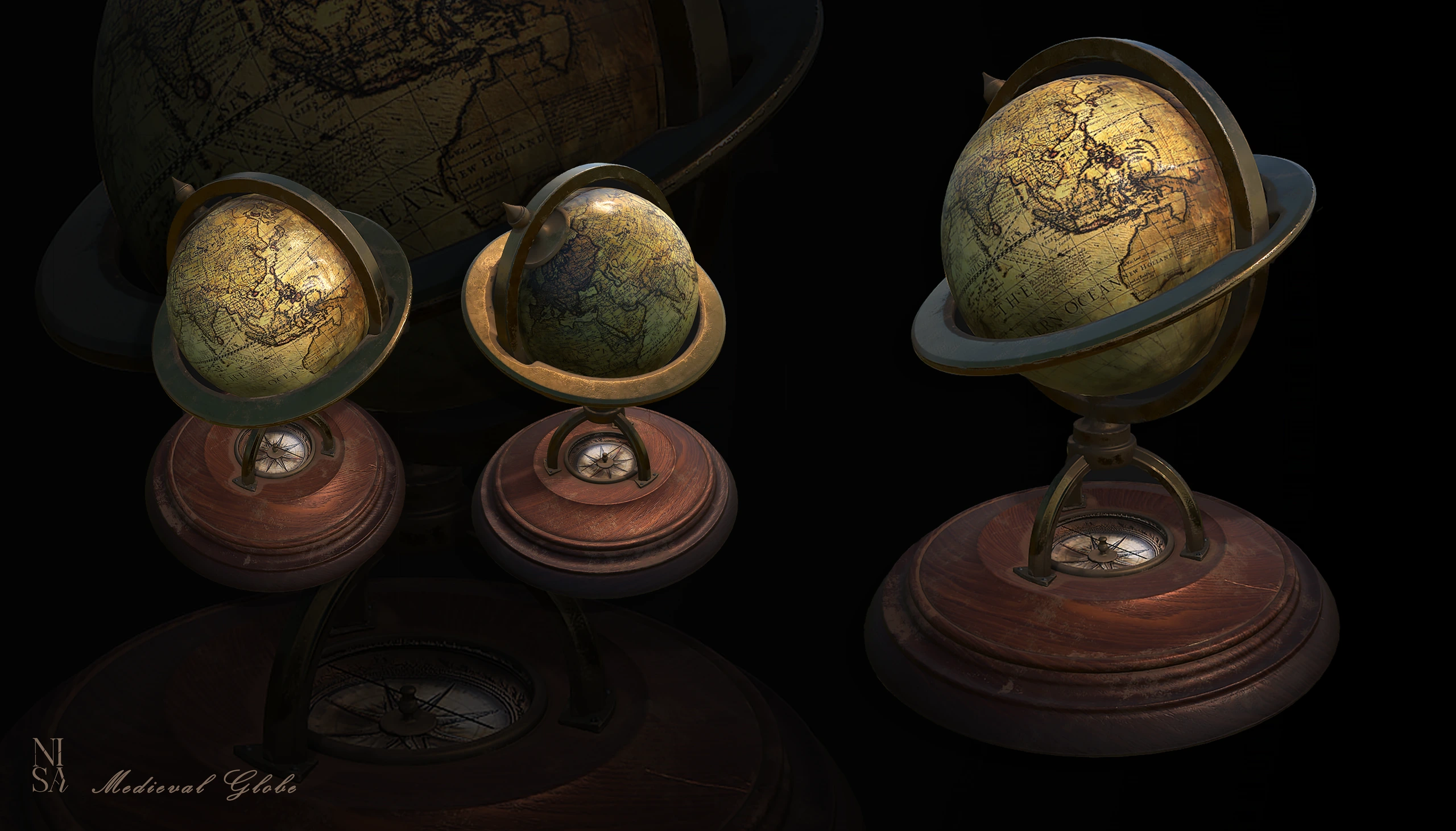 Antique Globes, Prop · Globe · Environment — image 2 of 2