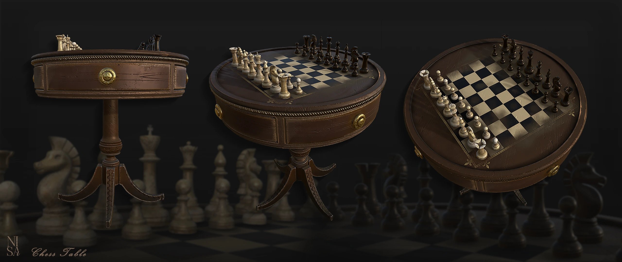 Chess Table, Prop set · Chess · Furniture — image 3 of 3