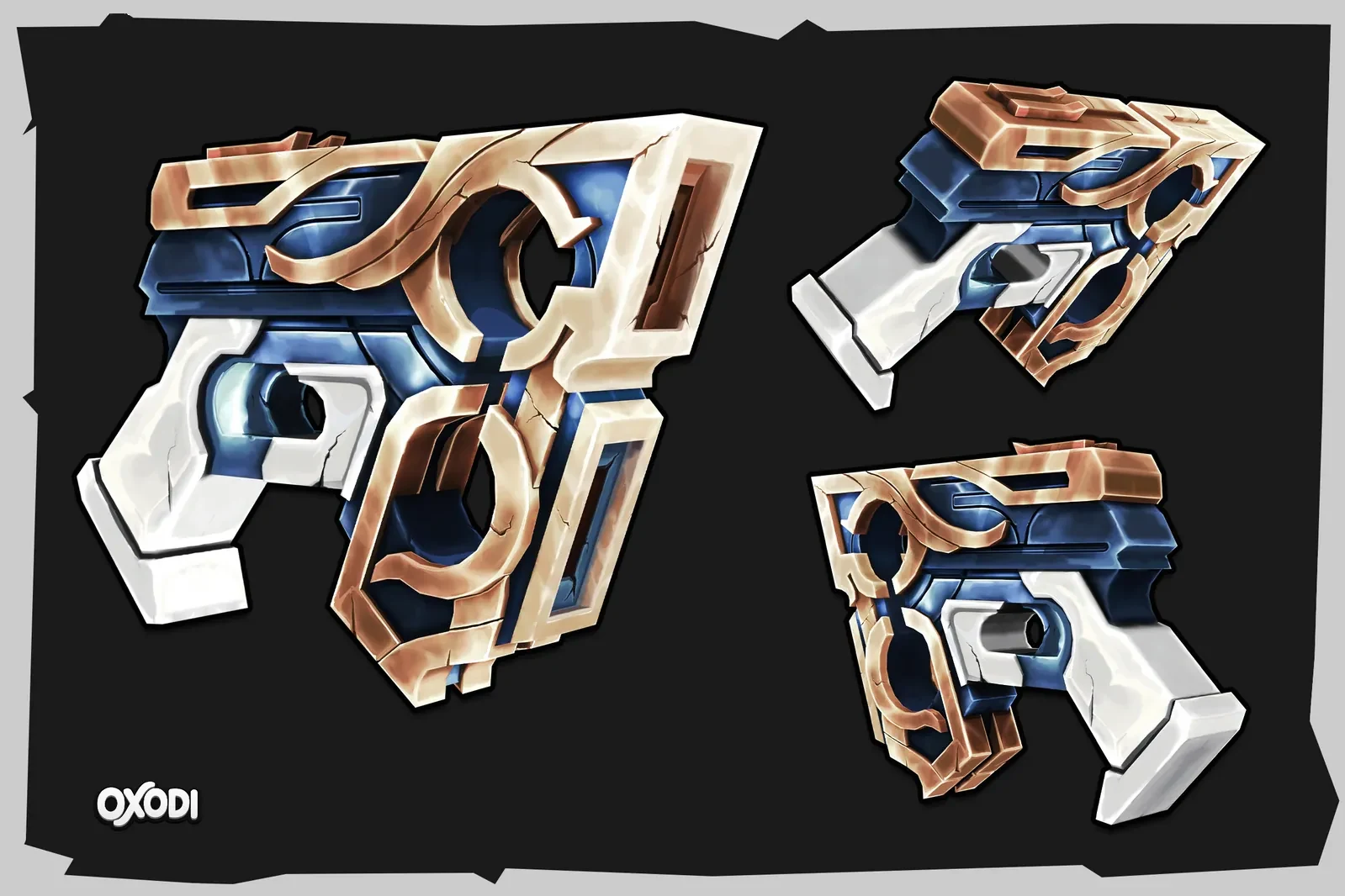 Stylized Gun, 3D · Weapon prop · Fan art — image 2 of 5