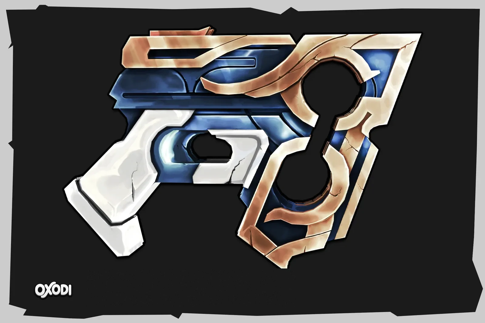 Stylized Gun, 3D · Weapon prop · Fan art — image 3 of 5