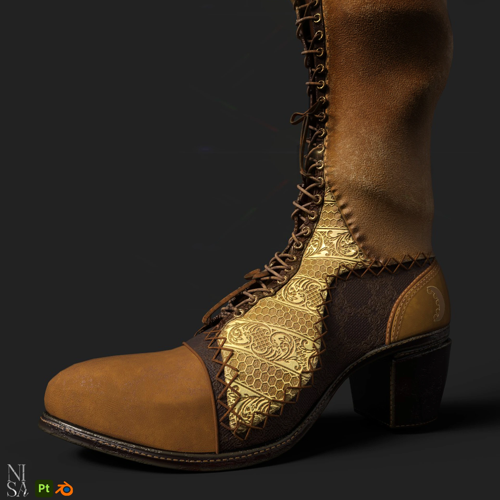 Witch Boots, Character prop · Footwear · Sculpt to texture — image 2 of 5