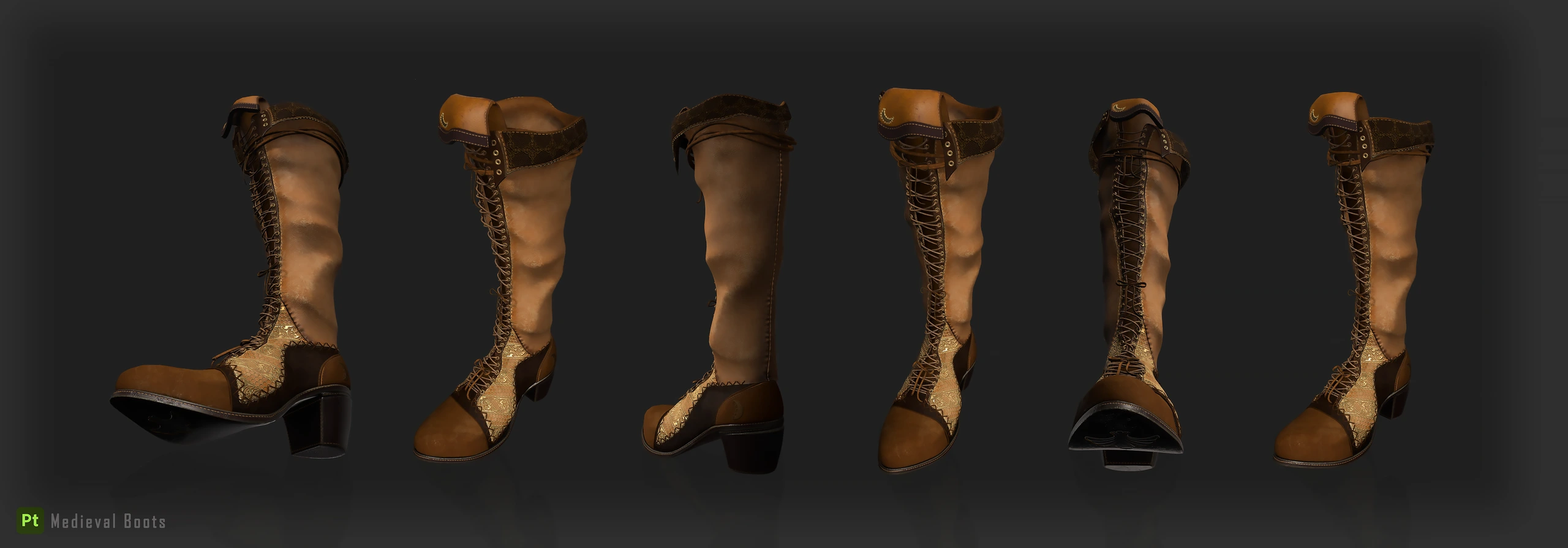 Witch Boots, Character prop · Footwear · Sculpt to texture — image 4 of 5