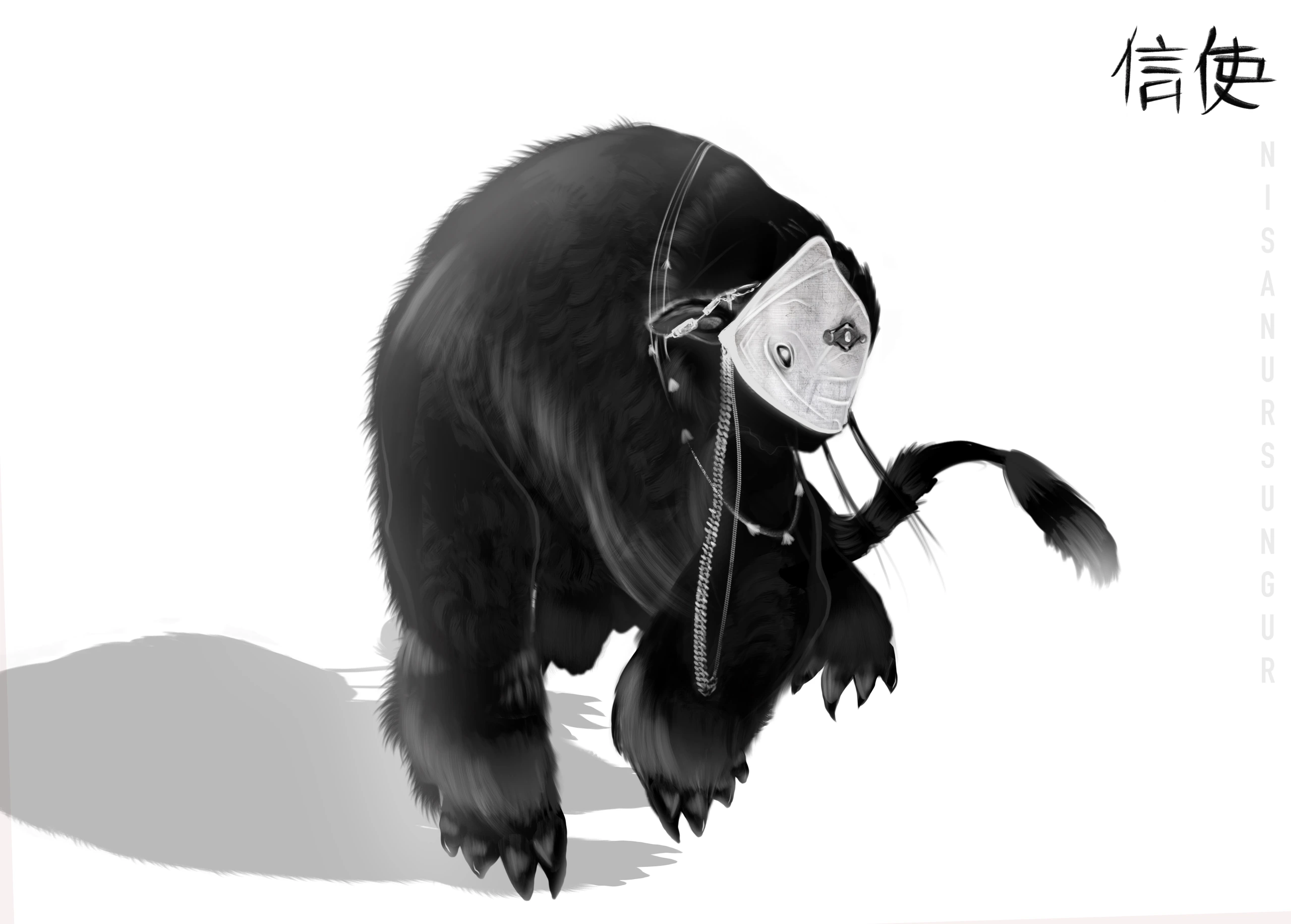 Xin, Character concept · Silhouette study · 3D sculpt — image 4 of 12