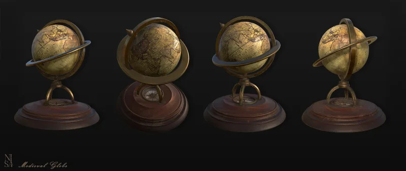 Antique Globes — Prop · Globe · Environment