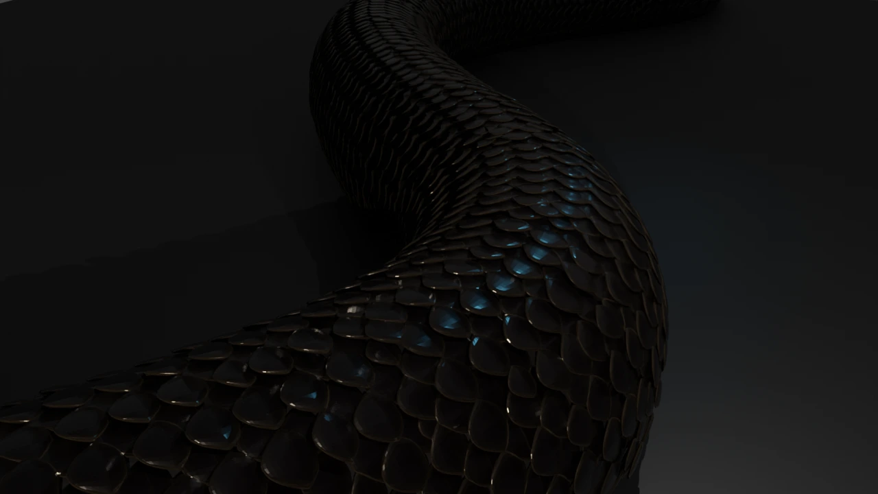 Serpent — Creature study · Scales · Surfacing